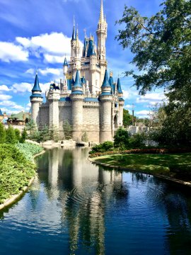 Magic Kingdom Castle by pond